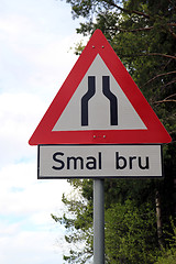 Image showing Norwegian road sign