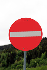 Image showing Norwegian road sign