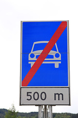 Image showing Norwegian road sign