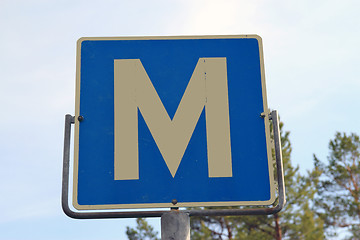 Image showing Norwegian road sign