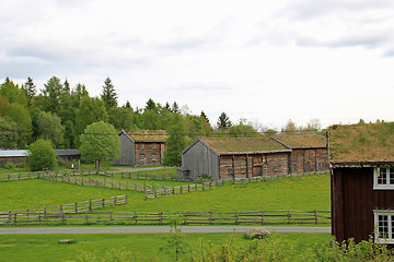 Image showing Old norwegian farm