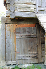 Image showing Old norwegian farm detail-barn