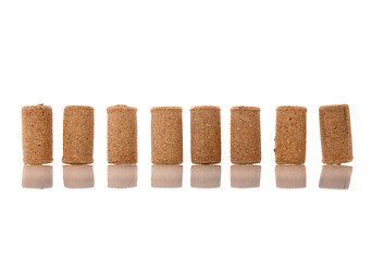 Image showing Corks from bottles guilt