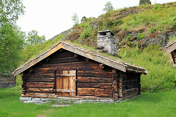 Image showing Old Norwegian cabin