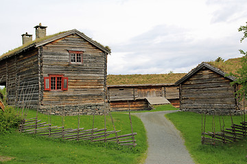 Image showing Old norwegian farm