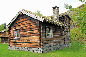 Image showing Old Norwegian cabin