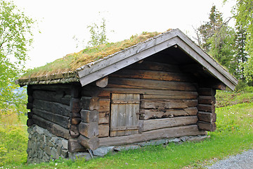 Image showing Old Norwegian cabin