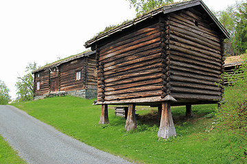 Image showing Old norwegian farm