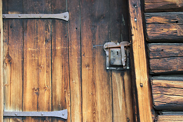 Image showing Old norwegian door details