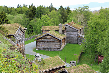 Image showing Old norwegian farm