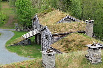 Image showing Old norwegian farm