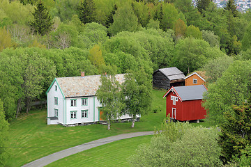 Image showing Old norwegian farm