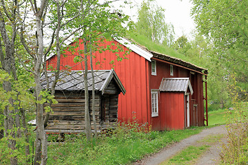 Image showing Old Norwegian farmhouse