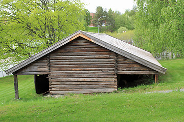 Image showing Old boat house