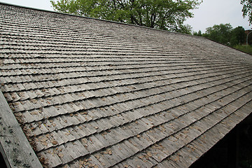 Image showing Wooden roof