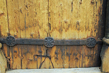 Image showing Old norwegian door details