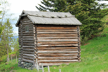 Image showing Old Norwegian cabin