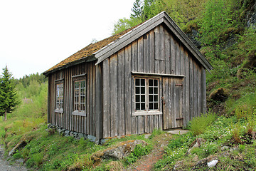 Image showing Old Norwegian cabin