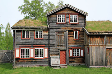 Image showing Old Norwegian farmhouse