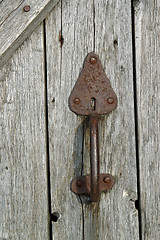 Image showing Old norwegian door details