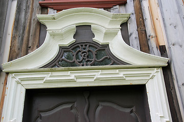 Image showing Old norwegian door details