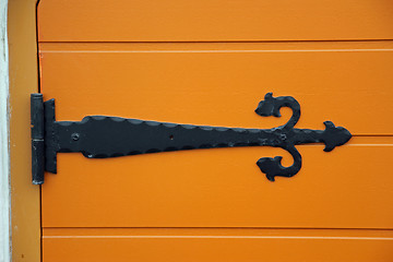 Image showing Old norwegian door details