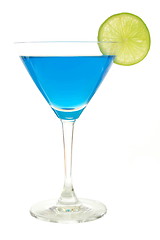 Image showing cocktail with blue Curacao