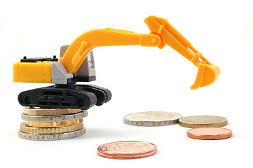 Image showing digger an money