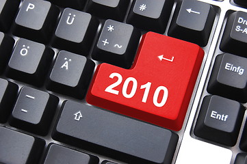 Image showing happy new year 2010 button