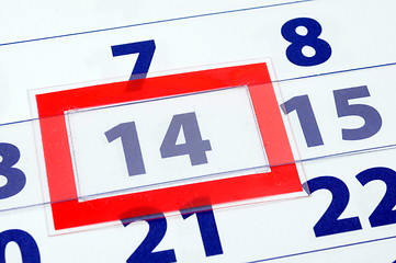 Image showing 14 calendar day