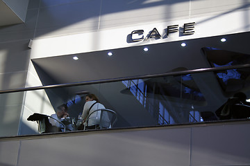 Image showing cafe in airport