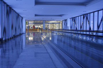 Image showing blue corridor