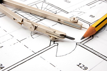 Image showing architecture plans 
