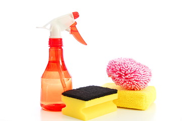 Image showing isolated cleaning supplies