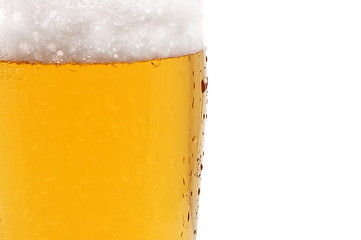 Image showing glass of beer isolated on white background