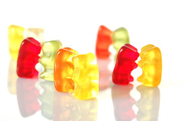 Image showing gummy bears dancing at a party