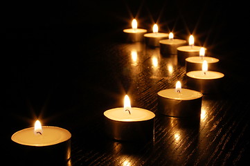 Image showing romantic candle light