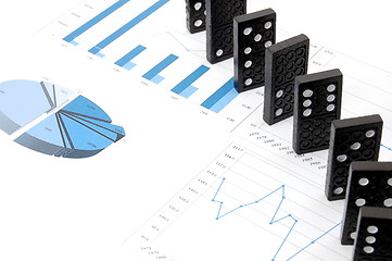 Image showing dominoes on chart