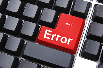 Image showing error button