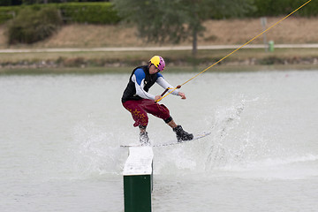 Image showing wakeboarder