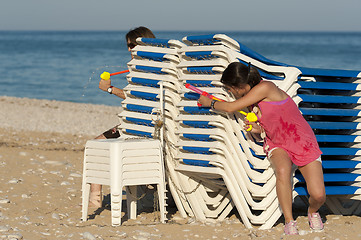 Image showing Beach fun