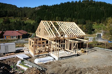 Image showing House under construction