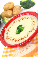 Image showing Broccoli cream soup