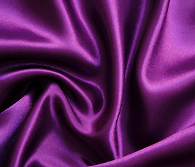 Image showing Smooth elegant lilac silk