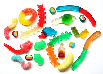 Image showing Colorful different Jelly Candy 