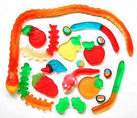 Image showing Colorful different Jelly Candy 