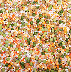 Image showing Soup mix from yellow and green peas, lentil, rice and pearl barl