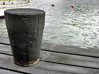 Image showing wooden dock harbor