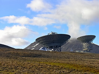 Image showing Svalbard parabola antenna