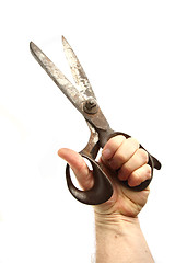 Image showing very old scissors 